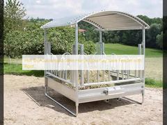 Hot Dip Galvanised Steel Horse Slow hay Save Feeder with Roof