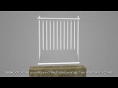 Galvanized Steel Fence 3D Demonstration Video 01